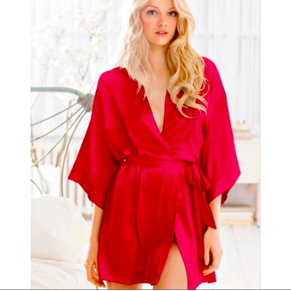 Victoria’s Secret Silk Knee Length Robe